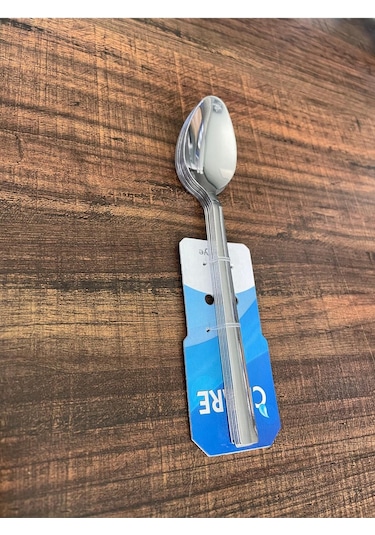 Enashop Paslanmaz Çelik Tatlı Kaşığı Seti 12 Adet Klasik Düz Model Inox