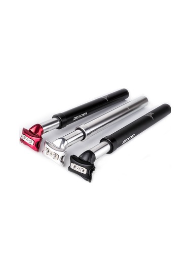 Zoom Bisiklet Süspansiyonlu Koltuk Direği Bisiklet Sele Direğinin Değiştirilmesi Alüminyum Ayarlanabilir Koltuk Borusu - Kırmızı/31.6x350mm