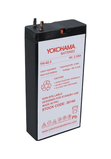 Ayt Yokohama Yh-42.3 4 Volt 2.3 Amper Akü 49x96x22 Mm Yeni Tarihli Taze Akü