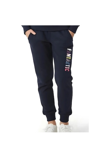 3'lü Better-focus-chill Baskılı Kız Çocuk Eşofman Takımı Çok Renkli