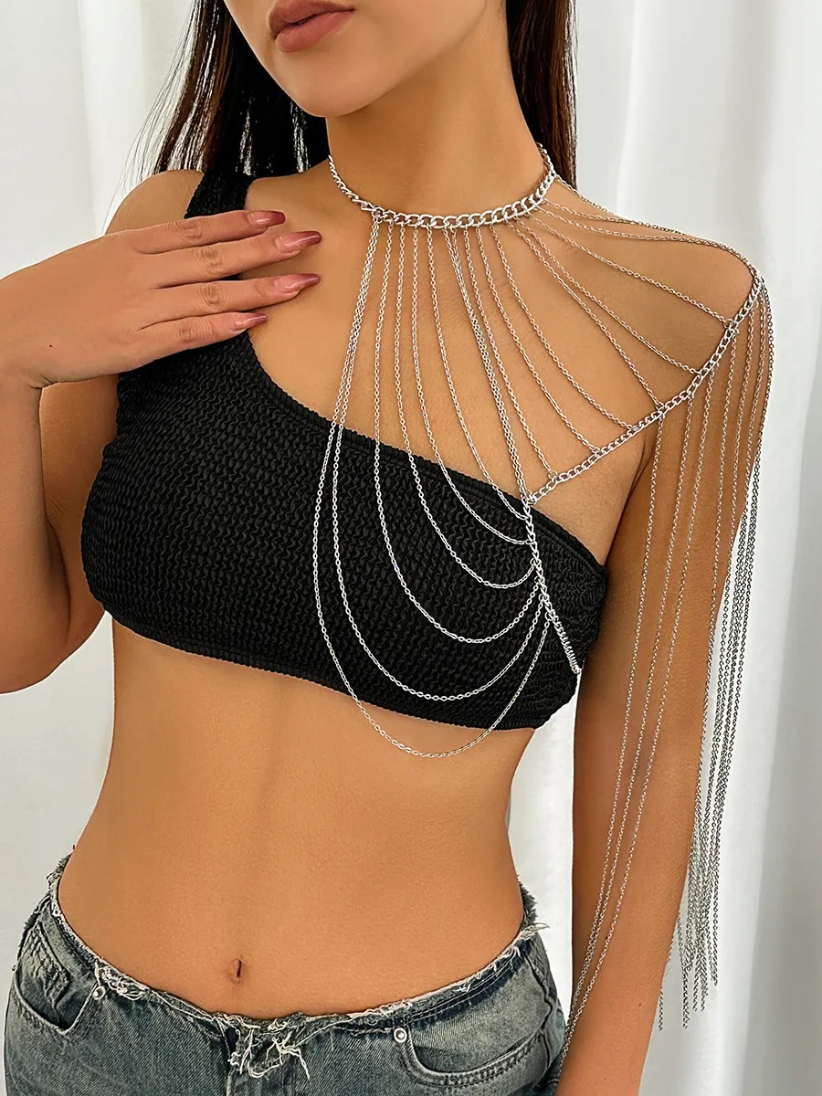 Bıjuteks Vücut Zinciri Body Chain 271977555 Gri