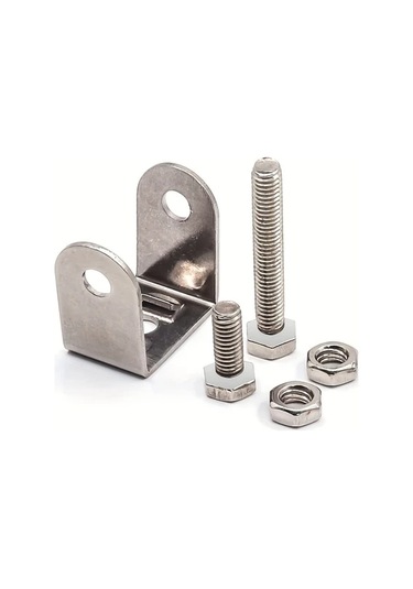 Hightower 1 Adet Motorcycle Sis Farı Braketi Alüminyum Alaşım Spot Işık Ayar Açılı Yardımcı Lamba Tutucu 46mm Gümüş