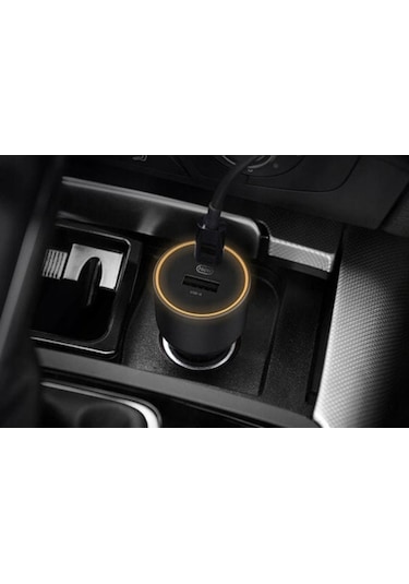 Honmex Xiaomi Mijia 100w Hızlı Şarj Cihazı, 1a+1c Çift Portlu Araç Şarj Aleti, Akıllı Telefon Ve Cihazlar İçin