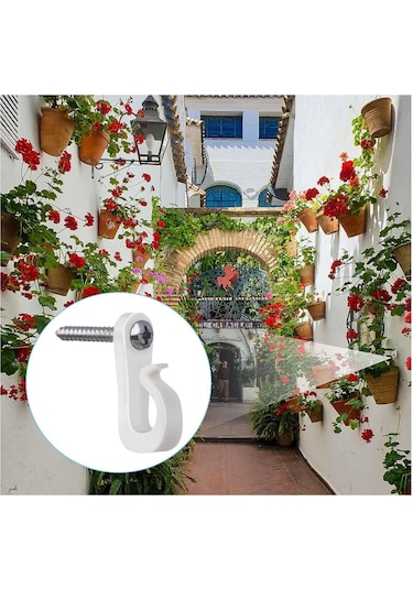 Sones 45 Adet / Kutu Tatil Işıkları Askı Kancaları Tel Ve Led Işık İçin Phillips Vida İle Siyah