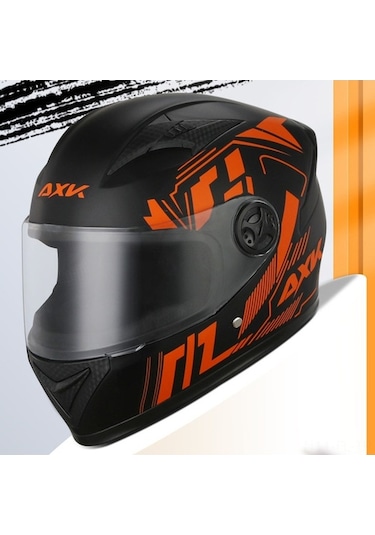 Pazly Tam Yüz Motosiklet Kaskı - Abs, Çift Vizör, Boyun Atkı, Toz Torbası, Kırmızı/mavi/turuncu, 550-620 Mm