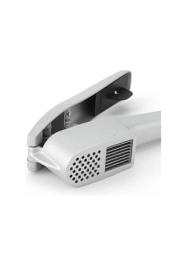 Sarımsak Presi 2'si 1 Arada, Ergonomik Saplı Alüminyum Sarımsak Kıyma Dilimleyici Kırıcı Pişirme Aletlerigümüş Siyah