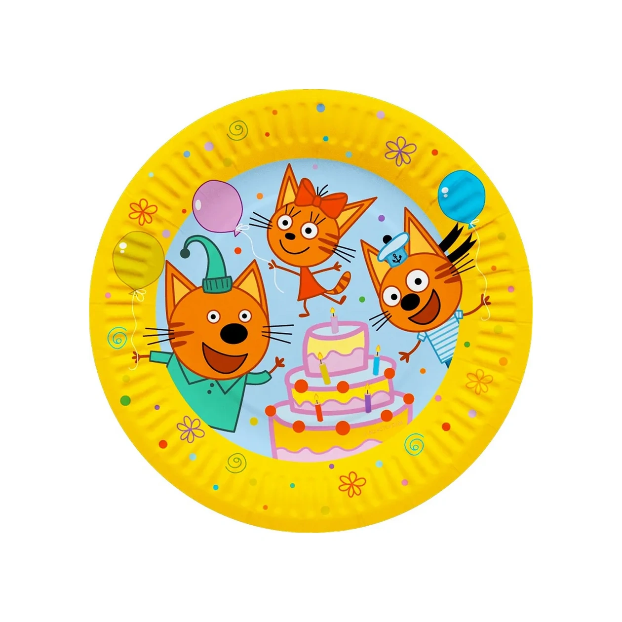 Davajdarit' Üç Kedi Çocuk Partisi İçin Tek Kullanımlık Yemek Seti 150736231 100 adet