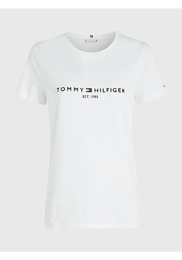 Tommyhilfiger Organik Pamuk Bayan T-shirt Beyaz