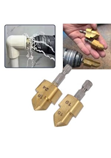 Pvc Pprc Boru Tamir Delme Genişletme Onarımı İçin 3lü Havşa Seti