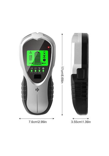4 İn 1lcd Ekran Saplama Bulucu Yeraltı Sturs Duvar Tarayıcı Metal Dedektörü Ac Ahşap Elektrik Kablo Telleri Derinlik Tracker