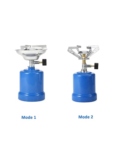 Rüzgar Geçirmez Kamp Sobası Gaz Tankı Soba Taşınabilir Sırt Çantasıyla Seyahat Havada Pişirme Için Ayarlanabilir Brülörlü Propan Soba - Tip: 1 Çok Renkli