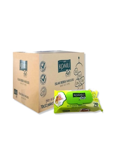 Komili Soft Islak Bebek Havlusu 70 Li 32 Adet