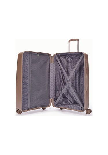 Benetton Büyük Boy %100 Polipropilen Valiz Şampanya 14bnt8002 Kahverengi