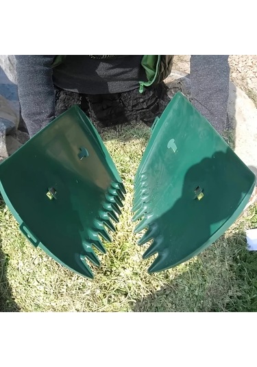 Sunshine011 Yeşil Bahçe Tırmığı, Yaprak Toplama Küreği, İç Ve Dış Mekan Çim Bakımı İçin Dayanıklı El Aleti