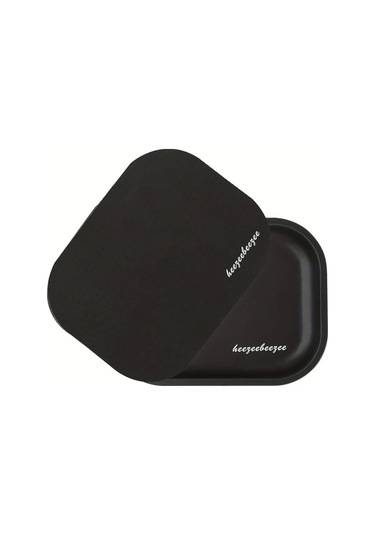 Willowhaven Siyah Manyetik Kapaklı 7x5.5 Inç Portatif Metal Nargile Tepsisi - Dayanıklı Pvc Taşıma Çantası