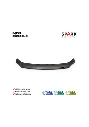 Isuzu D-max 2006-2012 Yıl Aralığı Uyumlu Kaput Rüzgarlığı 4mm Siyah