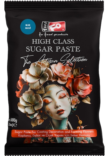 Mavi High Class Kaplama, Dekor Ve Çiçek Yapımı İçin Şeker Hamuru 1 Kg