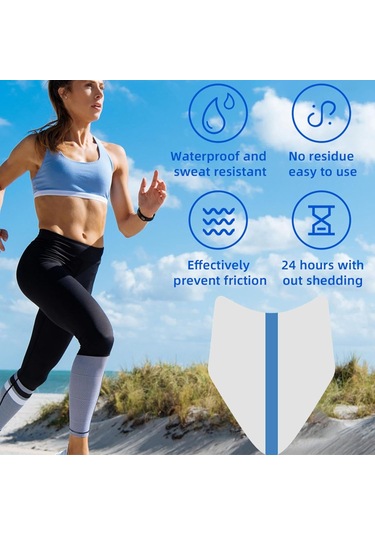 Yifomall 10 Adet Transparent Bacak Sürtünme Engelleyici, Yüksek Esneklikli Nefes Alıcı Koruyucu, Spor Ve Gündelik Kullanıma Uygun Dayanıklı Fleksibel贴