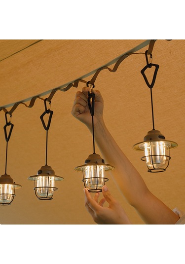 Shinetrip Akülü Kamp Lambası Taşınabilir Hung Işık Açık Çadır Yeşil