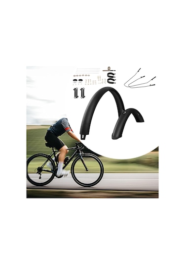 Suntek Dağ Bisikleti Çamurlukları Yedek 26-inç-bisiklet-için Siyah