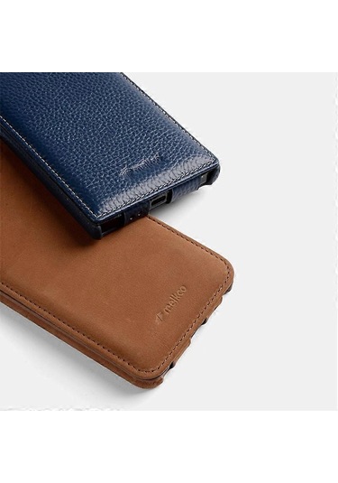 Melkco Samsung Galaxy S24 Kılıfı Dikey Çevirmeli Hakiki İnek Derisi Telefon Kılıfı Tam Koruma Çok Renkli