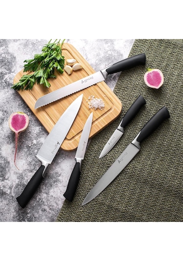 Aryıldız Nara 6 Parça Bıçak Seti 257869 Siyah