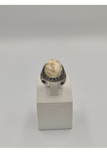 Bilardo Topu Yan Kolları Mikro Taşlı 925 Ayar Gümüş Erkek 25 Mm Y