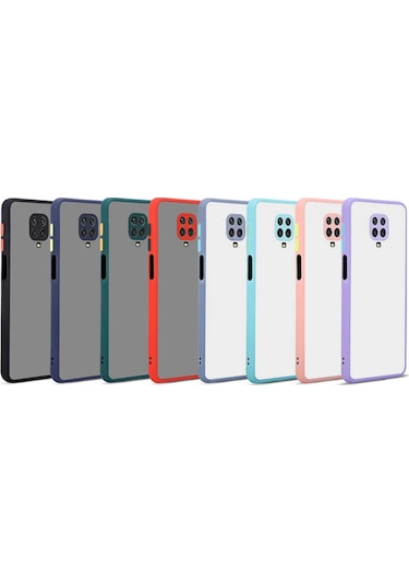 Xiaomi Redmi Note 9 Pro Kilif Lens Korumali Mat Silikon Kapak 435226138