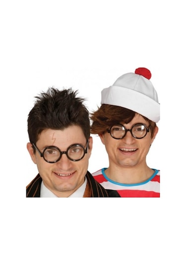 Siyah Çerçeveli Numarasız Camlı Öğrenci Şaka Gözlüğü 1 Adet Tdrtr