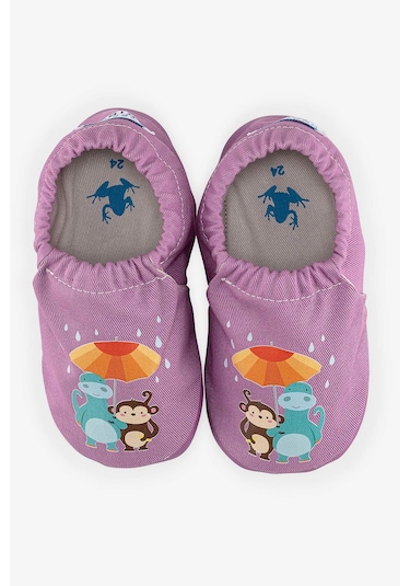 Hopfrög Kids Umbrella Flower Hyper Mor Menekşe Barefoot Akıllı Patik Mor