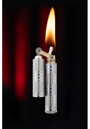 Caka Lighter Milano Desen Silver Benzinli Çakmak - Ckl-011
