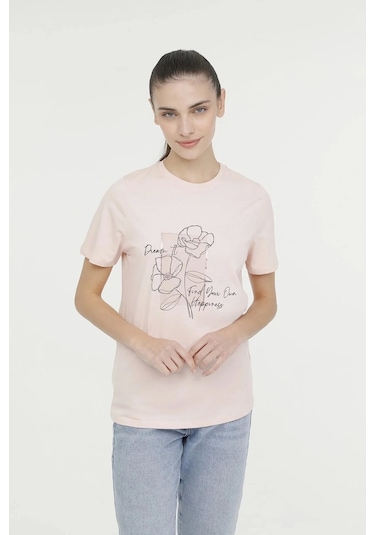 Kinetix Wl Amelia-b 11gfk301 0 Yaka Kadın Body - Acik Pembe Açık Pembe