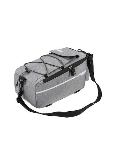 Jeemson Yalıtımlı Bisiklet Bagaj Çantası - Su Geçirmez, Soğutuculu, Reflektif Gri