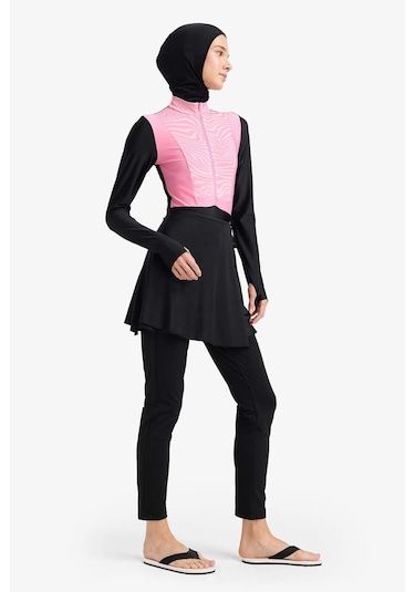DeFacto Regular Fit Hızlı Kuruyan Baskılı 5'li Burkini Takım E7998AX25HSPN160 DeFacto Regular Fit Hızlı Kuruyan Baskılı 5'li Burkini Takım E7998AX25HSPN160
