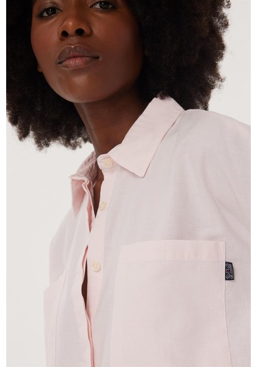 Lee Cooper Mındy Kadın Dokuma Gömlek A Pembe 16096 A Pembe Açık Pembe