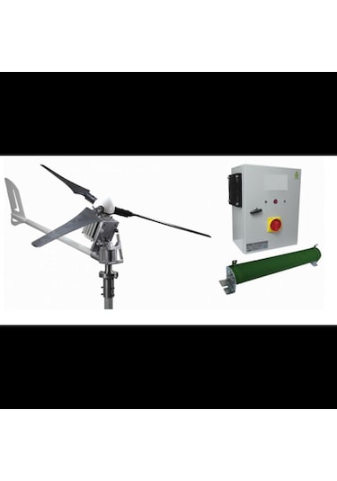 İstabreeze 1500 W 24 V Korumalı Rüzgar Türbini + Hibrit Şarj Kontrol Cihazı