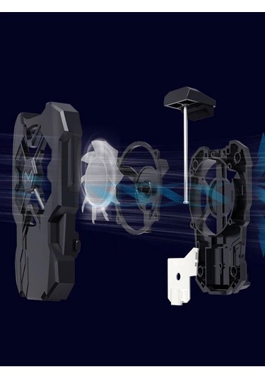 400mah Şarjlı Soğutma Fanı, Kablosuz Radyatör Soğutucu Led'li Ses