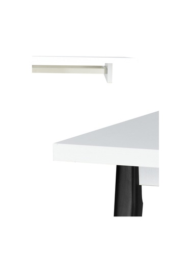 Vilinze Avanos Mdf Katlanır Ahşap Mutfak Masası - 70x80 Cm Beyaz Siyah