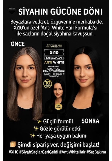 Xi10 Beyaz Kapatan Şampuan 300 ML