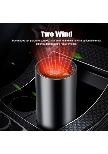 Ranyeek Araç Isıtıcı 24v 150w Oto Isılandırıcı: Kar/tutkal Temizleyici, Doğal-ısı Rüzgar Modu, 1.5m Kablolu 8130c Siyah Model