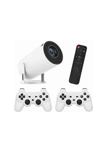 Ayaklı Oyun Projeksiyonu Çift Kollu Taşınabilir Sinema Projektörü