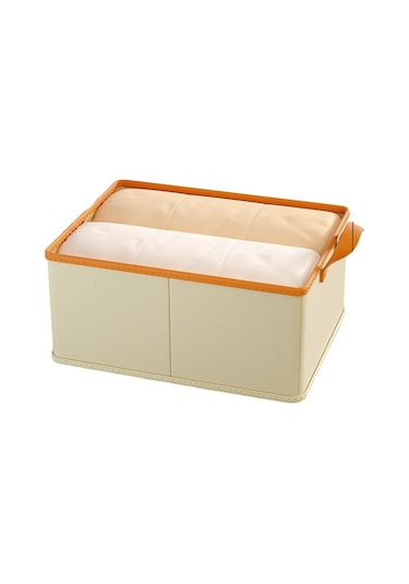 Cbtx Jjtz 50 X 35 X 32cm Bez Saklama Kutusu Katyonik Pp Kurulu Katlanır Dolap Organizatör - Bej