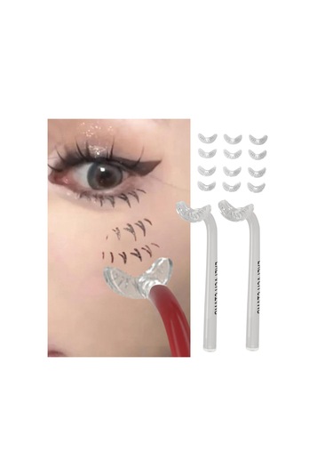 Suntek 2 Parça Eyeliner Şablonlar Yeni Başlayanlar Için Kaş