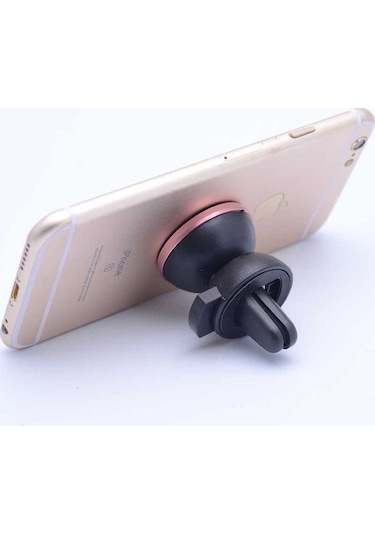 Zore New Magnetic Air Vent Mount Araç Telefon Tutucu Rose Gold