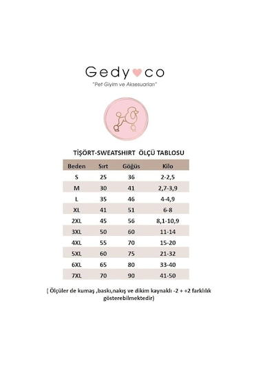 Gedyco Pink Premium Peluş Orta Irk Köpek Sweatshirtü