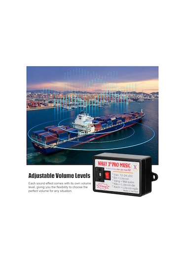 Dianziye Araba Horn Kontrol Cihazı - 10 Farklı Ses Efekti Seçeneği İle Ses Ayarı, 12-24v Uyumlu, Dayanıklı Plastik Yapı