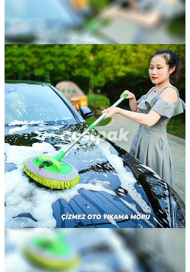 Çizmez Oto Mop Ve 13 Lt Katlanır Kova - Bagajda Yer Kaplamaz
