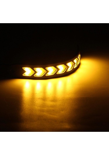 2 Adet 12 V Araba Led Şeritler Drl Gündüz Çalışan Dönüş Sinyali Işıkları Kamyon Lambaları