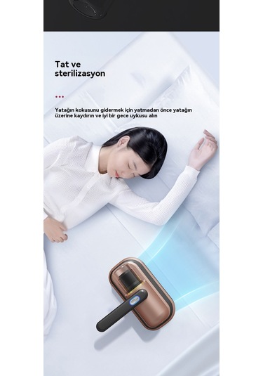 Jian Fan Evşarj Edilebilir Akar Temizleme Aleti Büyük Emişçiftçi Vuruşlu Ultraviyole Sterilizasyon Akar Temize Elektrikli Pürge Yatağıaltın