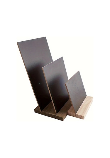 Xuweiwei 1 Adet Vintage Kara Tahta Mesaj Panosu - L Ahşap Tabanlı Dayanıklı Ofis Kafe Dekor